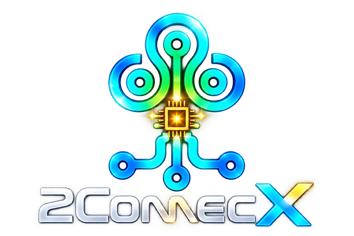 2ConnecX — árbol de circuitos con chip dorado